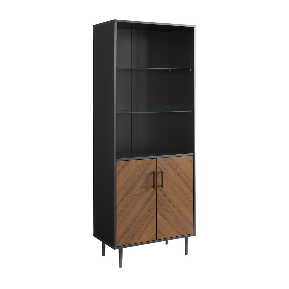 Contemporary Bookmatch Hutch - Solid Black, Belen Kox. Picture 2