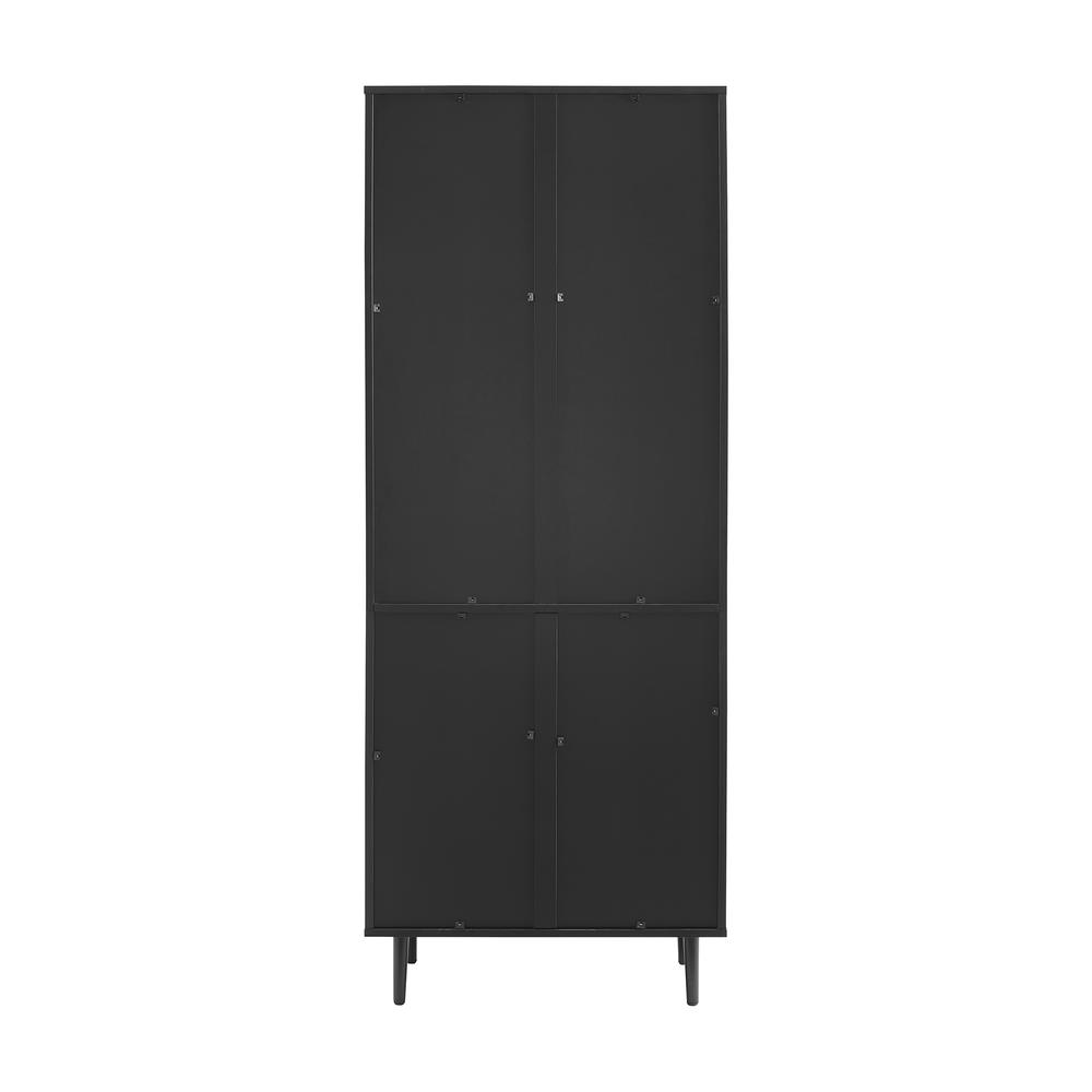 Contemporary Bookmatch Hutch - Solid Black, Belen Kox. Picture 3