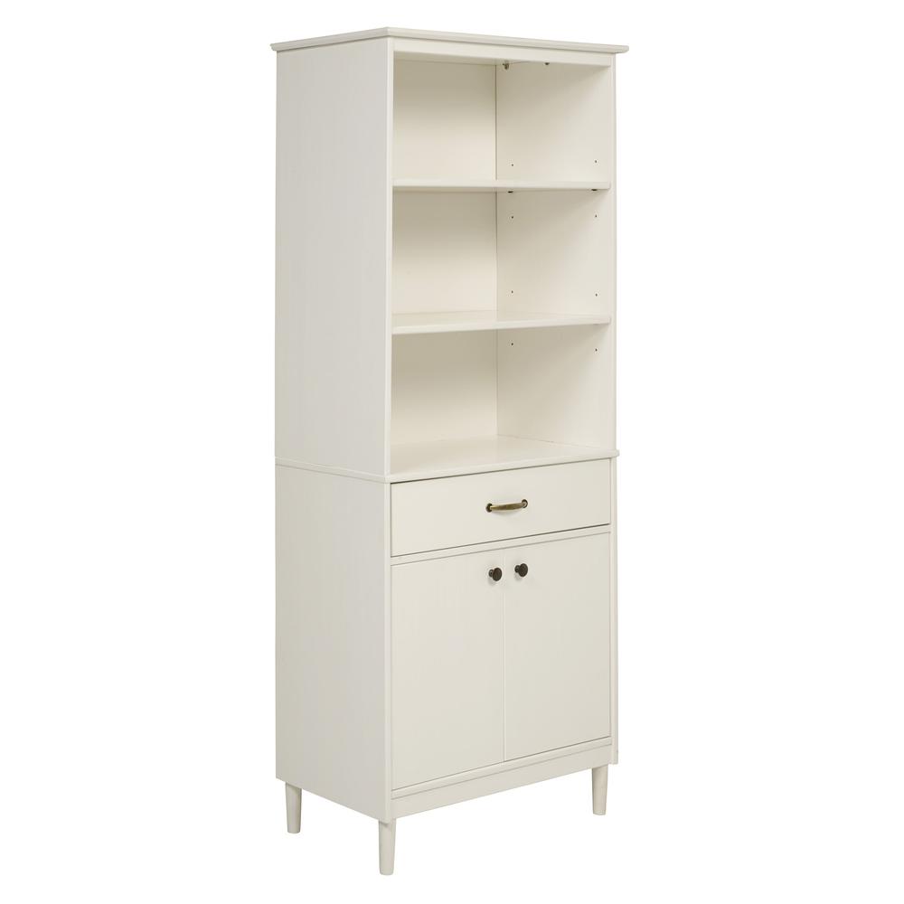 Spencer 70" Solid Wood 2 Door Hutch - White. Picture 14