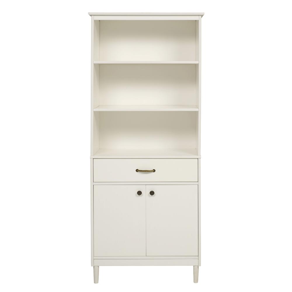 Spencer 70" Solid Wood 2 Door Hutch - White. Picture 15