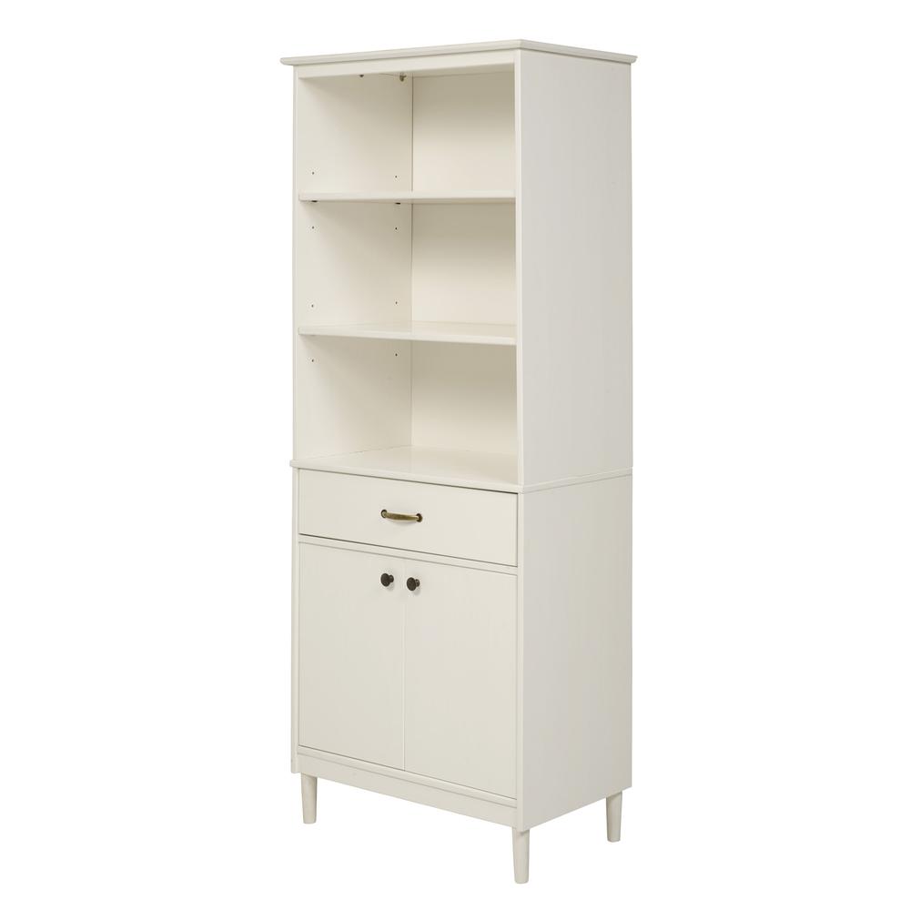 Spencer 70" Solid Wood 2 Door Hutch - White. Picture 16
