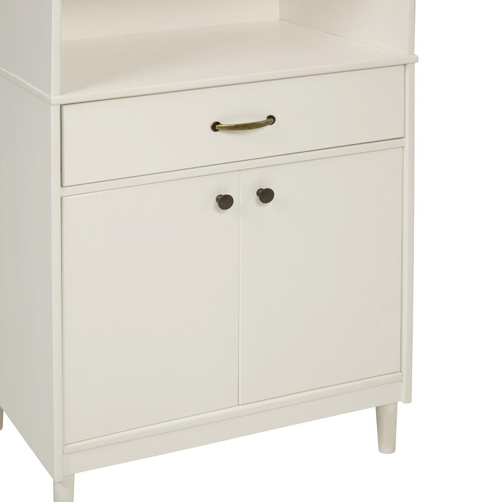 Spencer 70" Solid Wood 2 Door Hutch - White. Picture 19