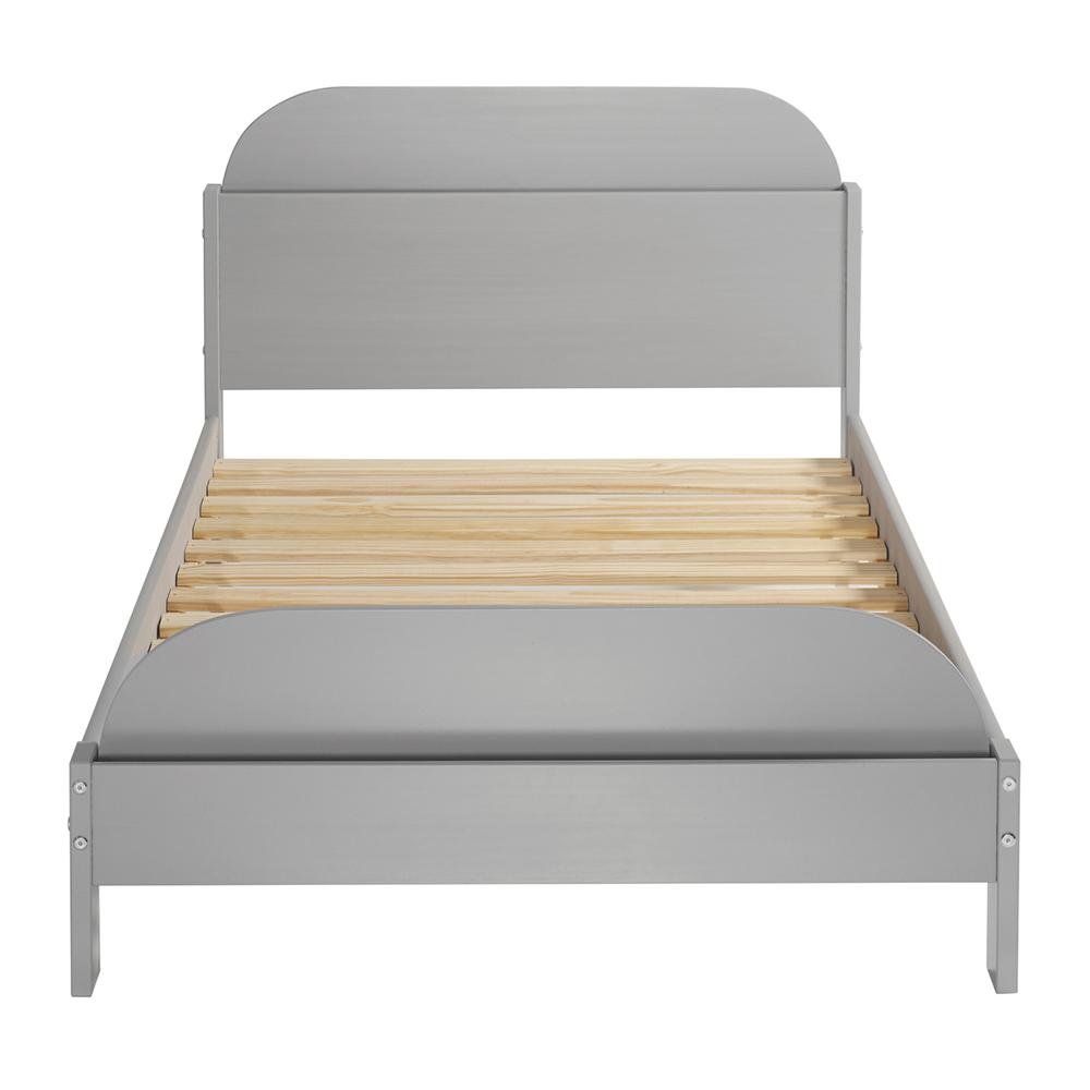 Naples Solid Wood Twin Bookcase Bed - Grey. Picture 2