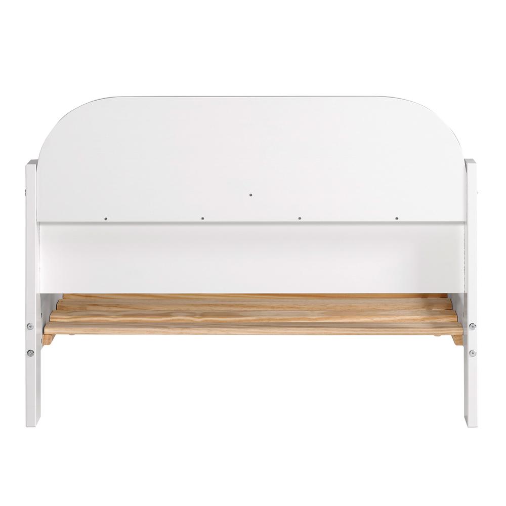 Naples Solid Wood Twin Bookcase Bed - White. Picture 4