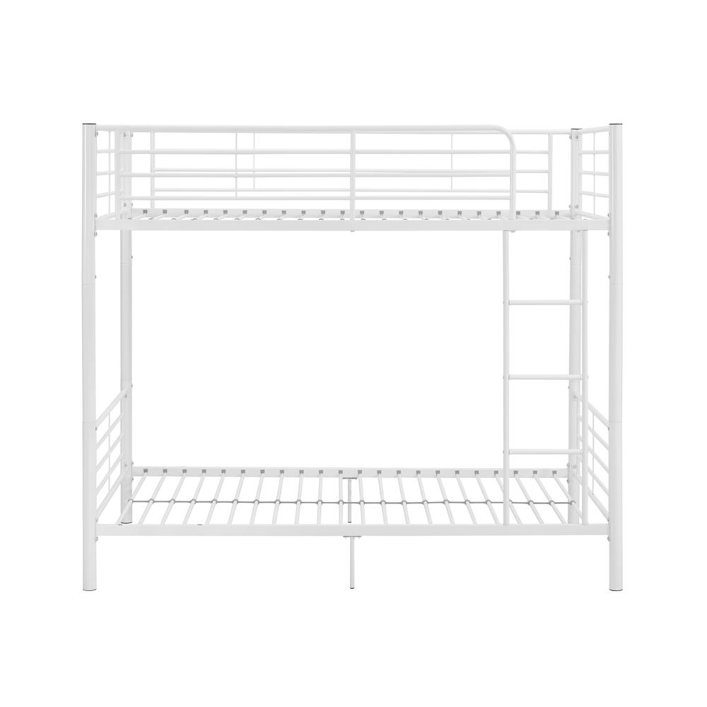 Twin Metal Bunk Bed - White. Picture 2