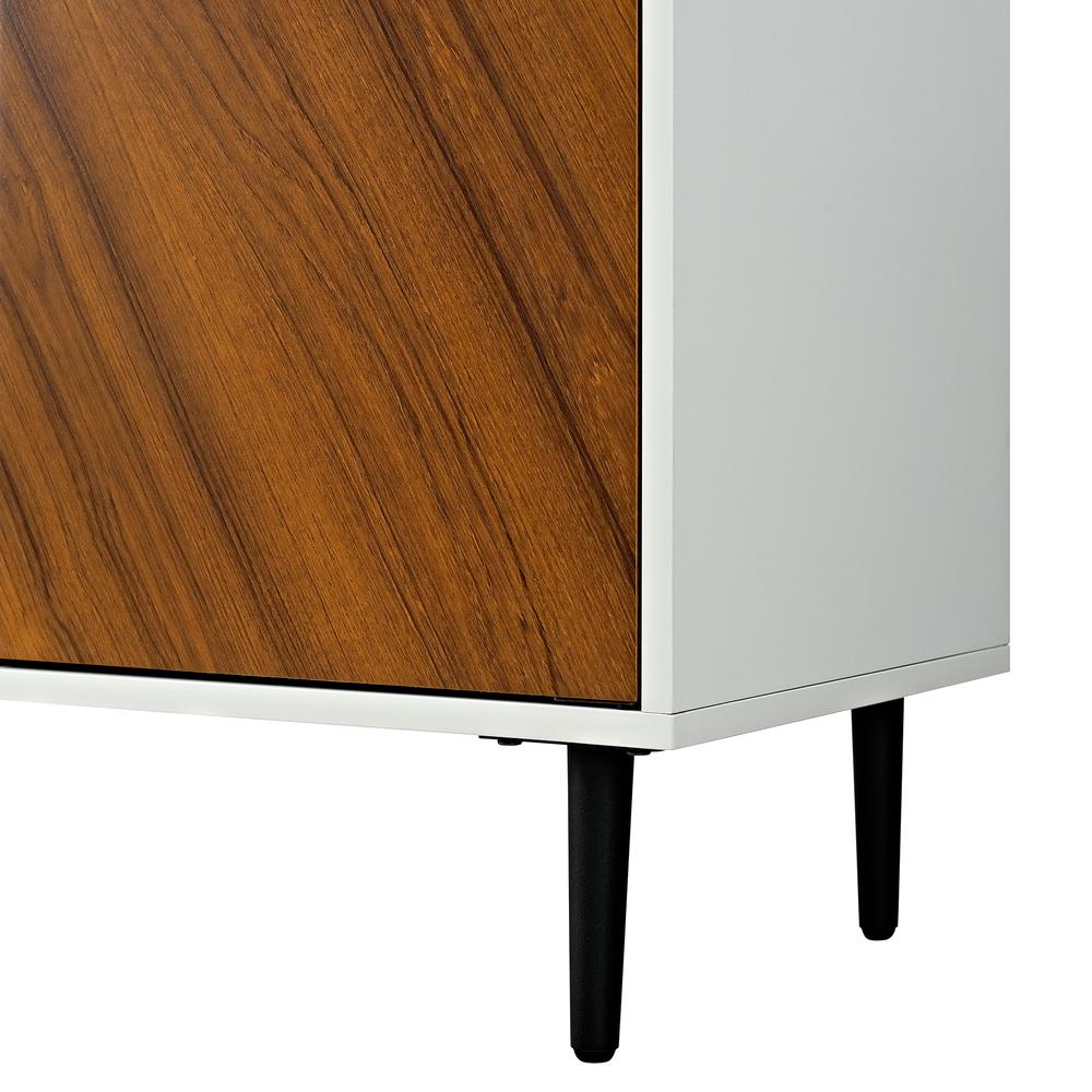 58" Two-Tone Modern Bookmatch Buffet. Picture 4