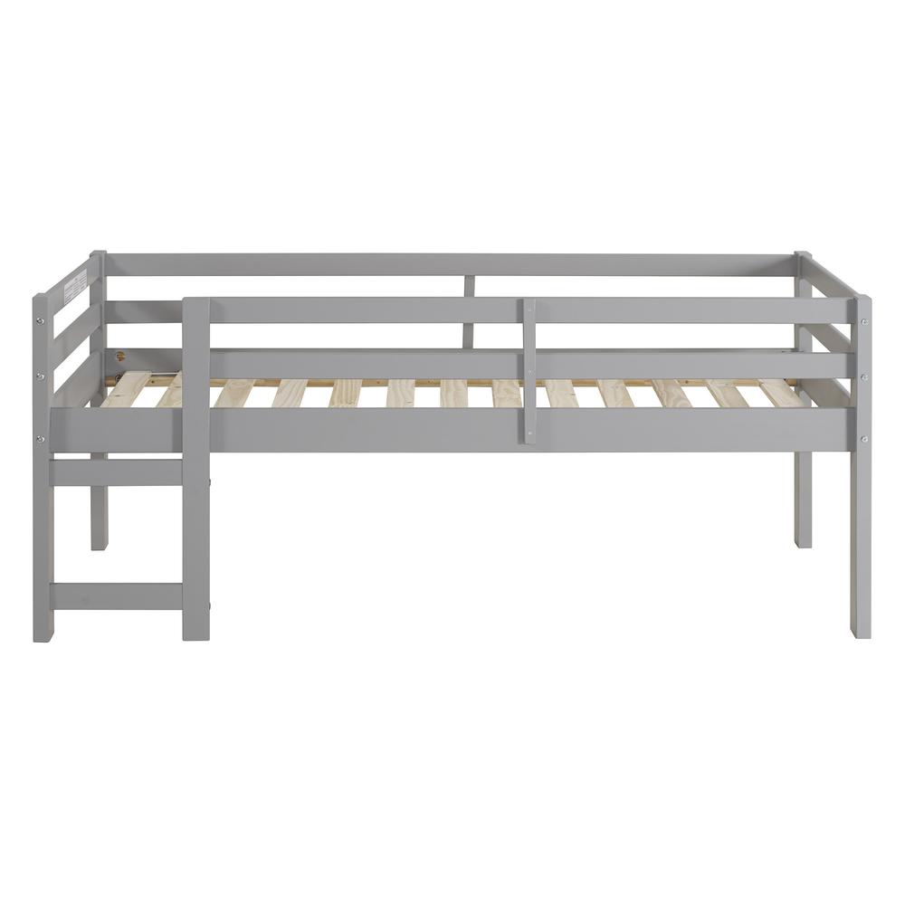 Solid Wood Loft Bed - Grey. Picture 1