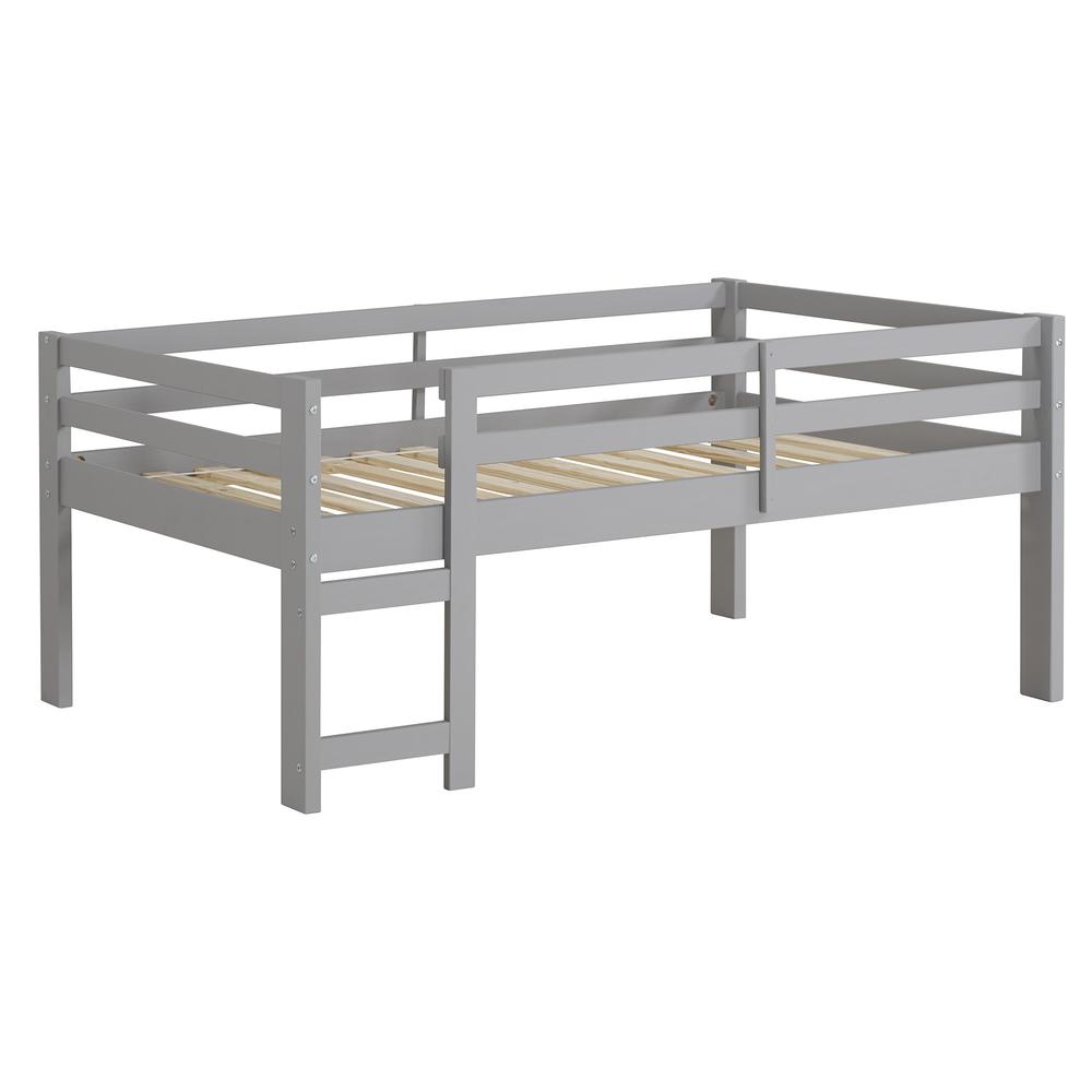 Solid Wood Loft Bed - Grey. Picture 3
