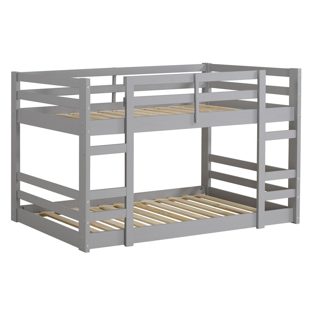 Twin/Twin Solid Wood Bunk Bed - Grey. Picture 3