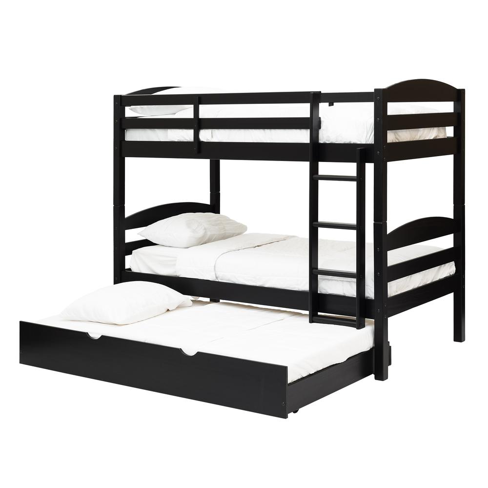 Solid Wood Twin over Twin Bunk Bed and Storage/Trundle Bed. Picture 7