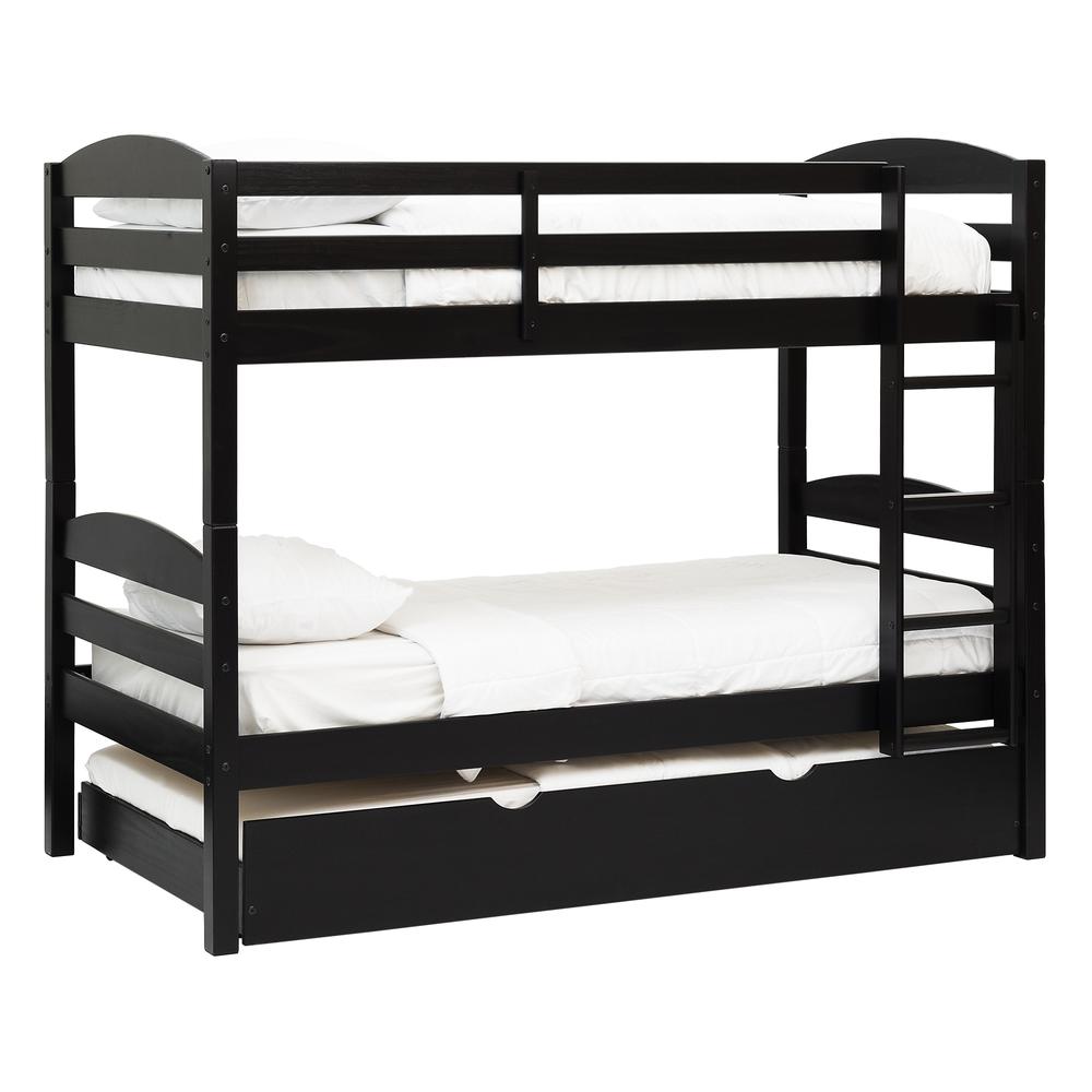 Solid Wood Twin over Twin Bunk Bed and Storage/Trundle Bed. Picture 8