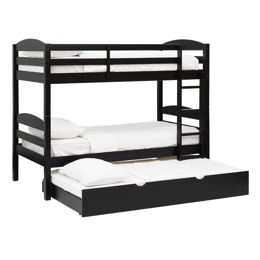 Solid Wood Twin over Twin Bunk Bed and Storage/Trundle Bed. Picture 9
