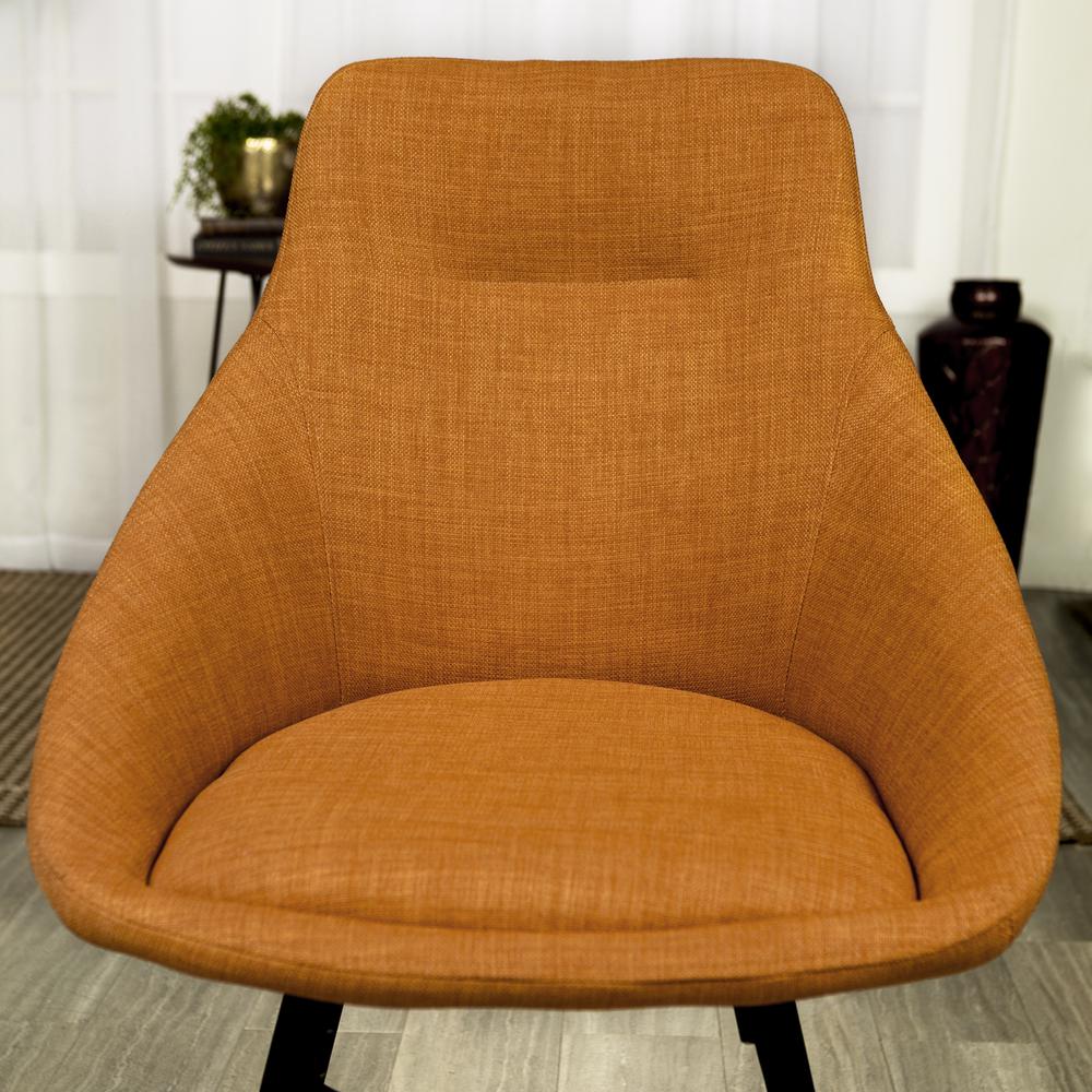 Urban Upholstered Side Chair, Set of 2 - Orange. Picture 3