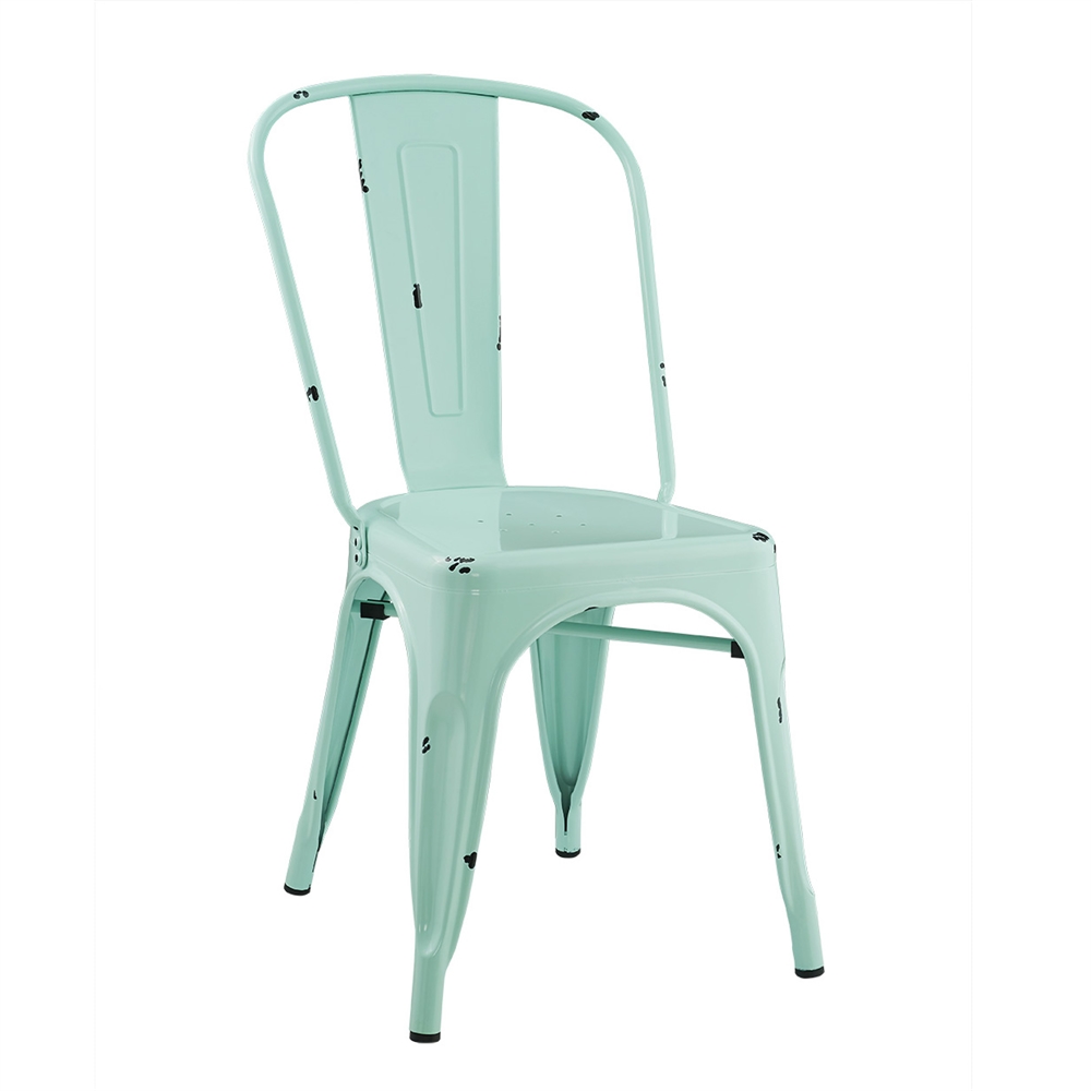 Metal Café Chair - Mint. Picture 1