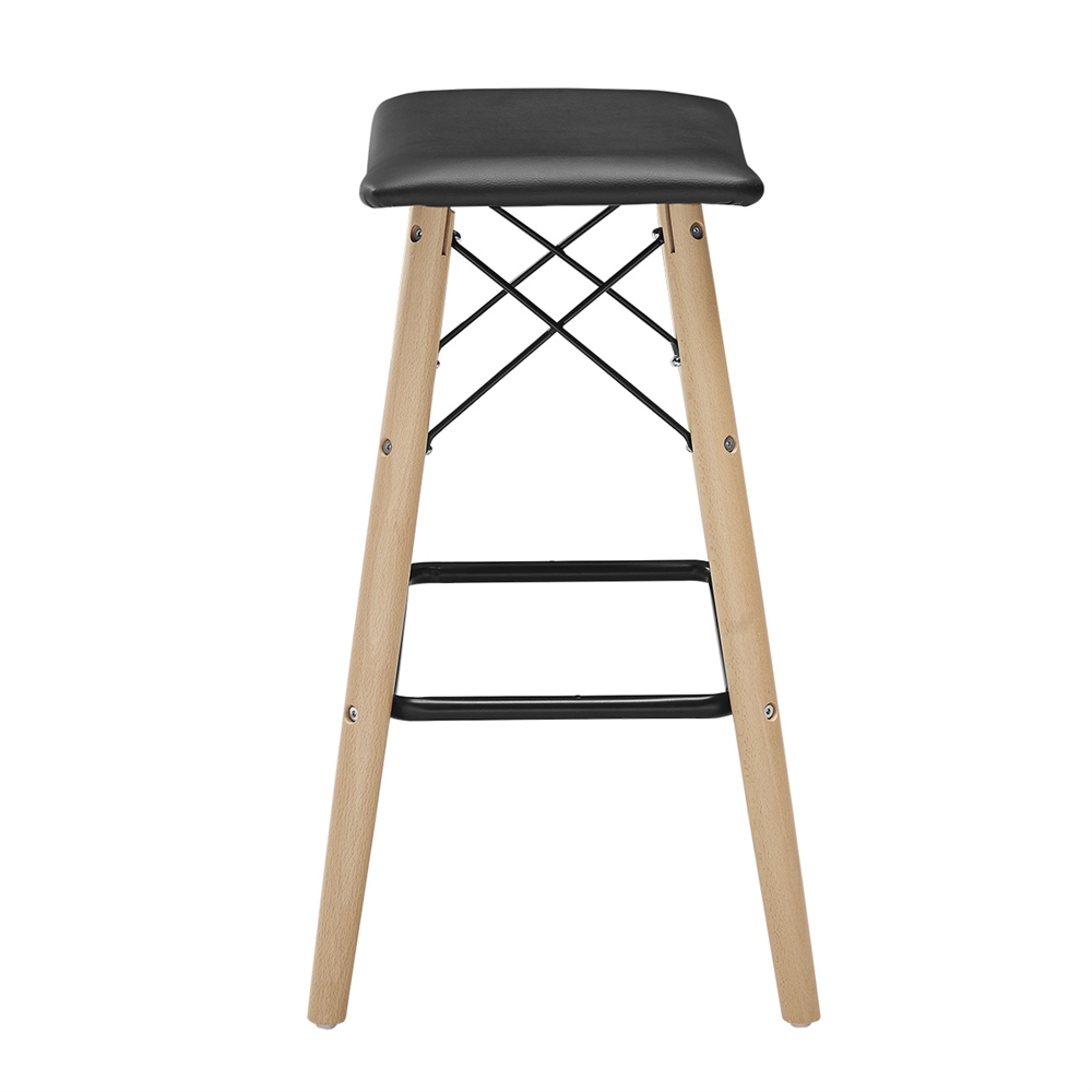 Retro Modern Faux Leather Counter Stool. Picture 3