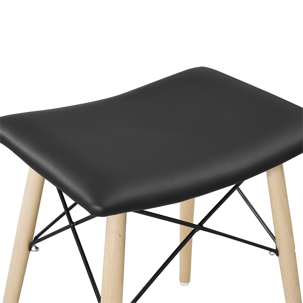 Retro Modern Faux Leather Counter Stool. Picture 4