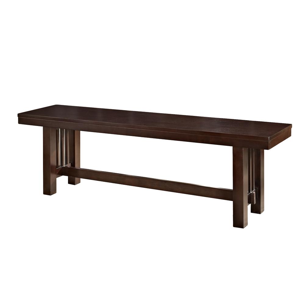 Cappuccino Wood Bench. Picture 1