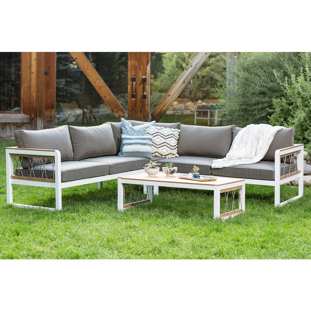 4-Piece Outdoor Sectional with Cord Accents. Picture 2