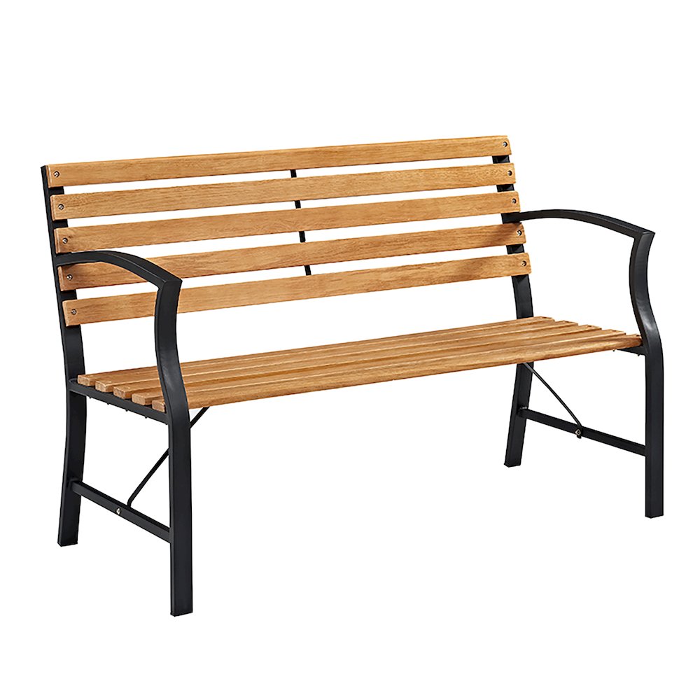 48" Outdoor Steel Park Bench