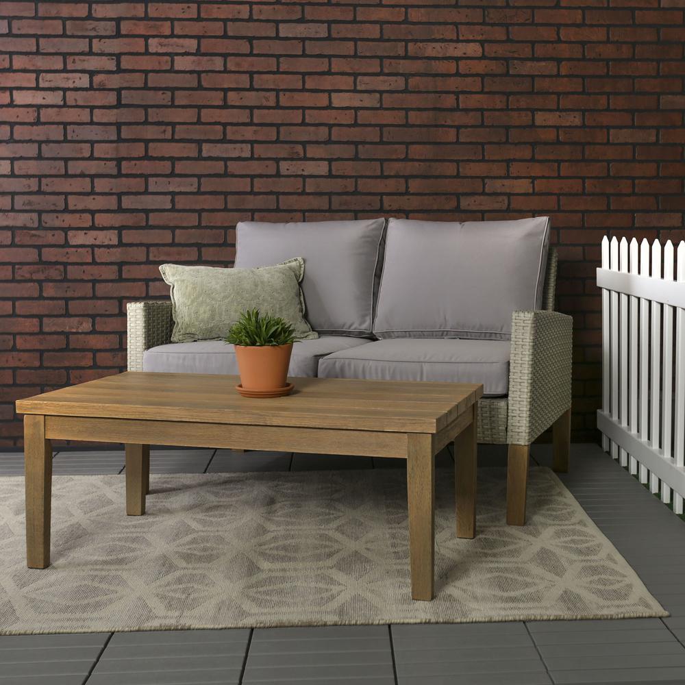 2 Piece Modern Patio Rattan Chat Set. Picture 1