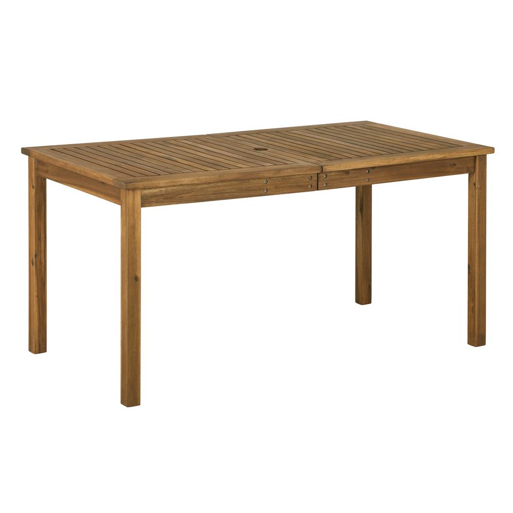 Acacia Wood Patio Classic Dining Table - Brown. The main picture.