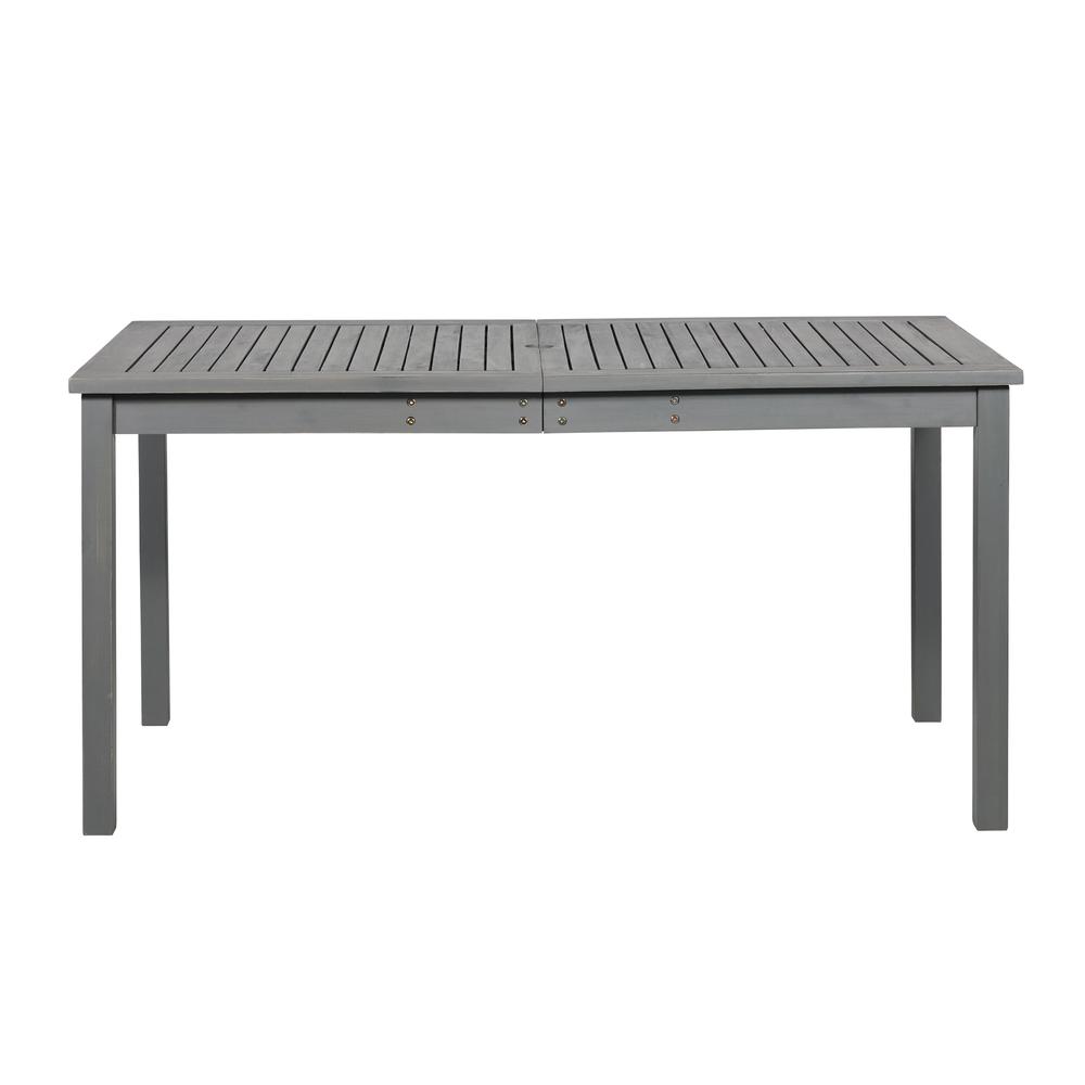 Simple Outdoor Dining Table - Grey Wash. Picture 1