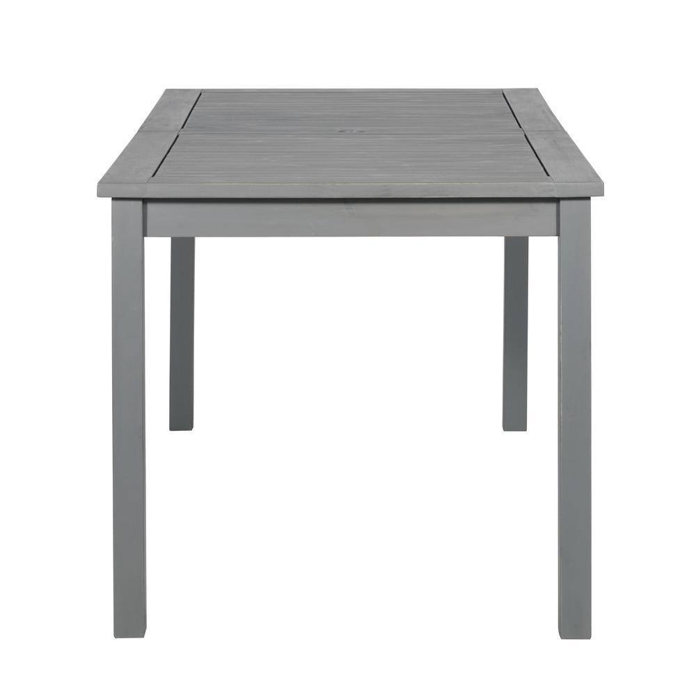 Simple Outdoor Dining Table - Grey Wash. Picture 3