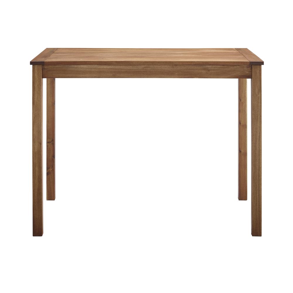 Acacia Wood Counter Height Table - Brown. Picture 2