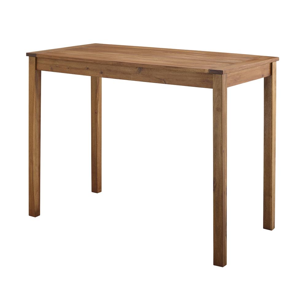 Acacia Wood Counter Height Table - Brown. Picture 3