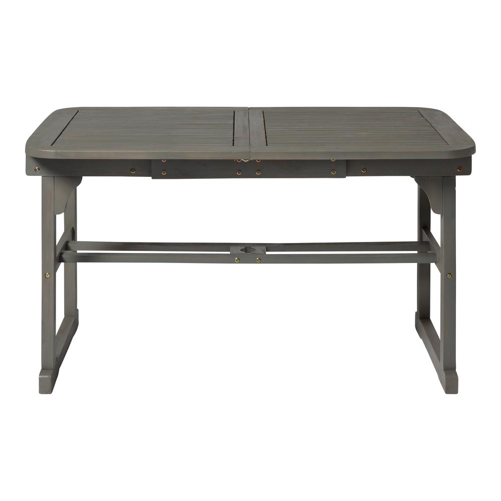 Extendable Outdoor Dining Table - Grey Wash. Picture 4
