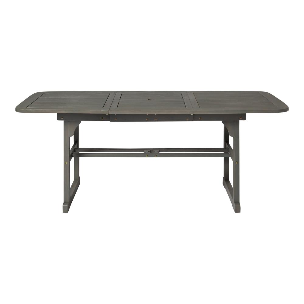 Extendable Outdoor Dining Table - Grey Wash. Picture 5