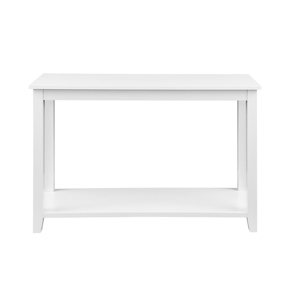 48" Wood Sofa Table - Solid White. Picture 2
