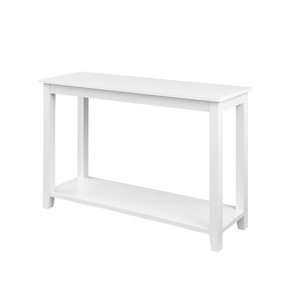 48" Wood Sofa Table - Solid White. Picture 3