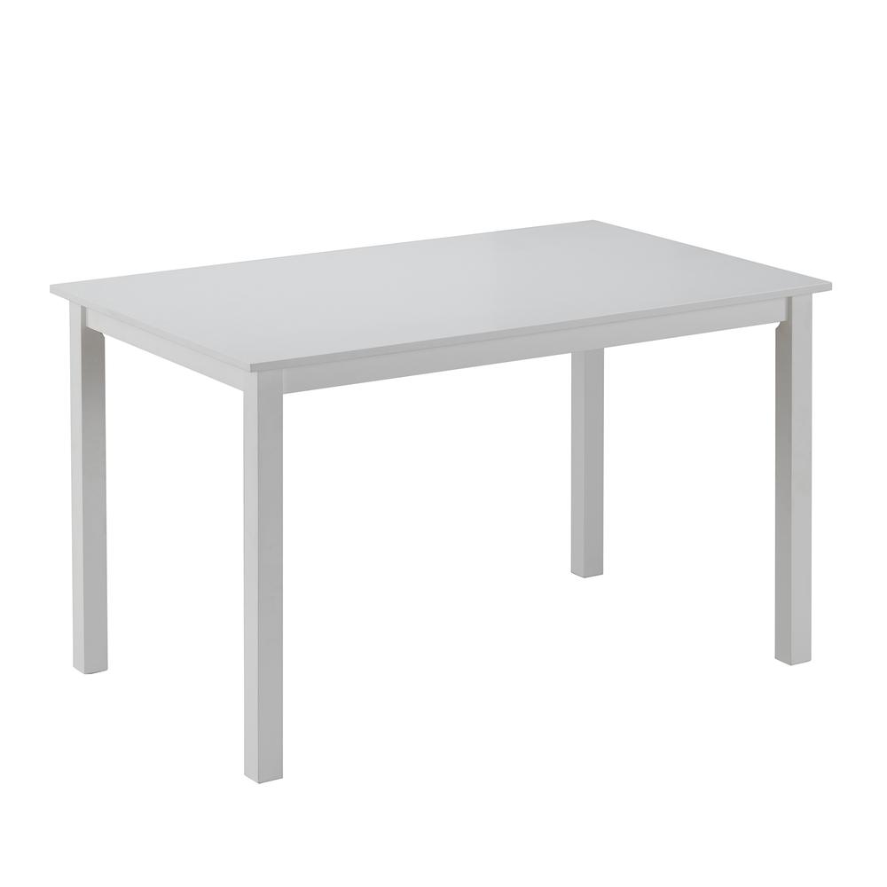 5-Piece Modern Dining Set - White/Grey. Picture 3