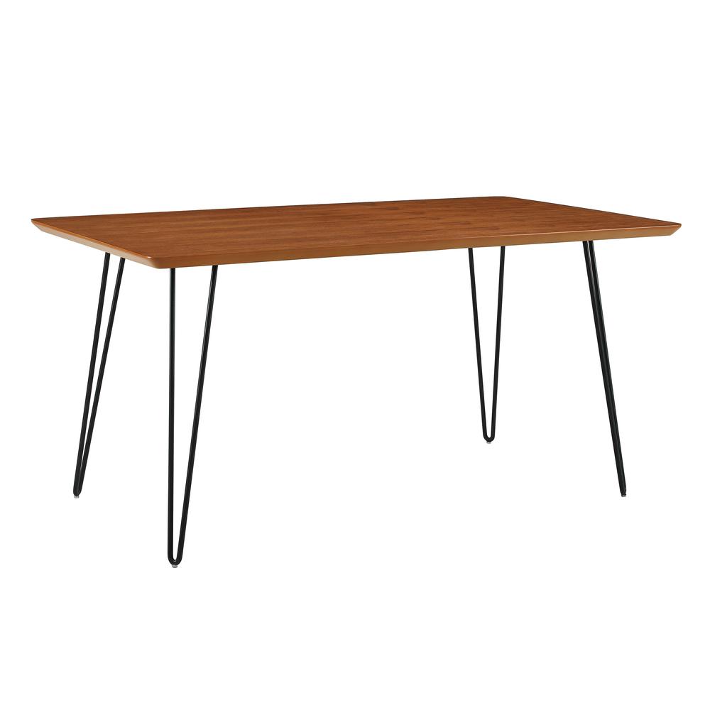60" Hairpin Wood Dining Table - Walnut. Picture 3
