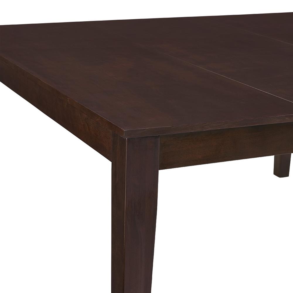 60" Cappuccino Wood Square Dining Table. Picture 3