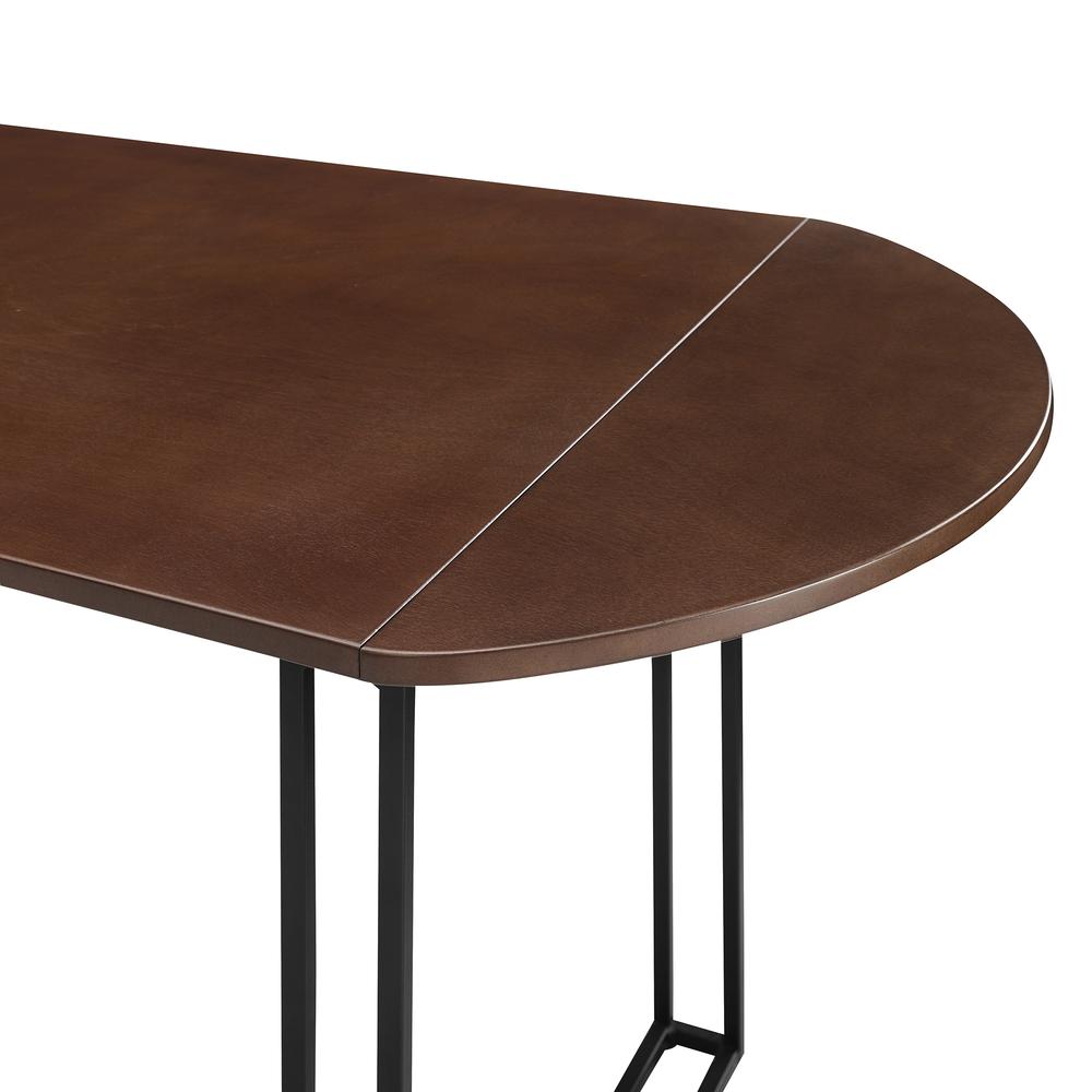 Weber 72" Oval Drop Leaf Dining Table - Walnut. Picture 5