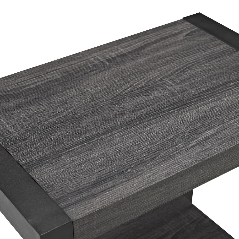 angelo:HOME 24" Side Table - Charcoal. Picture 3