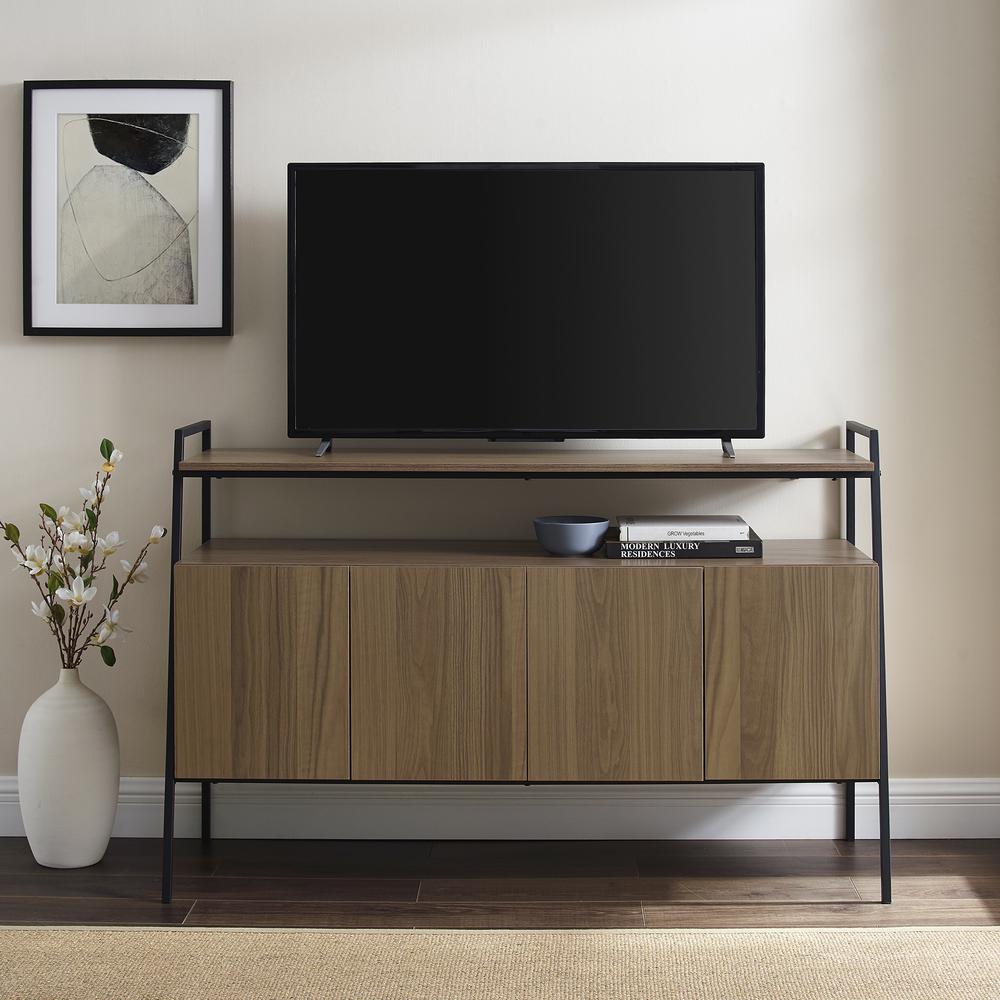52" Urban Industrial TV Stand - Mocha. Picture 4