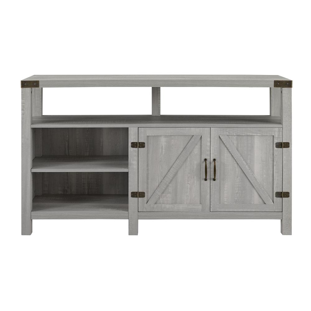 58" Barndoor Highboy Console - Stone Grey. Picture 3