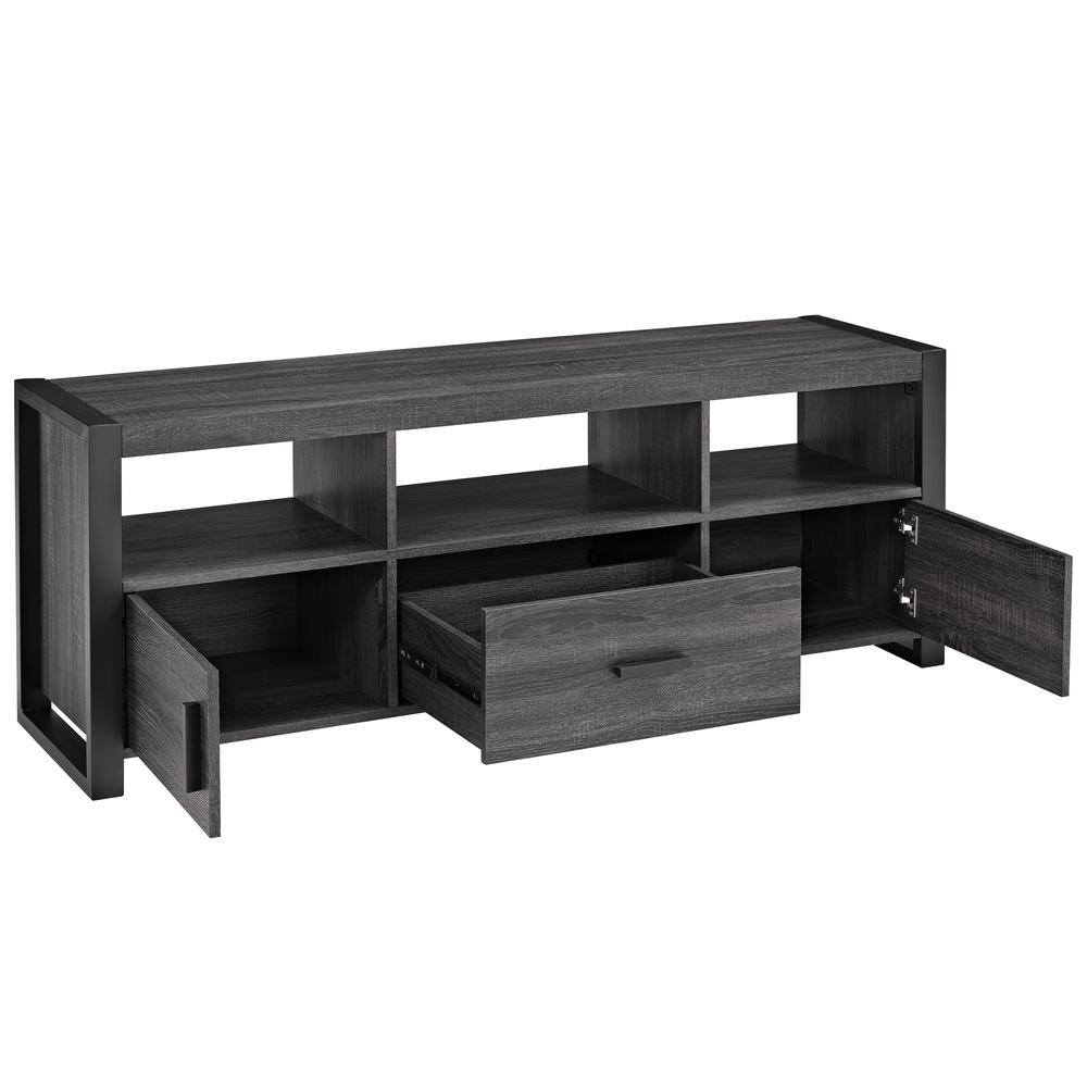 angelo:HOME 60" TV Stand Console - Charcoal. Picture 1