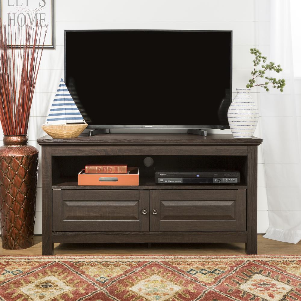 44" Brown Wood TV Stand Console. Picture 2