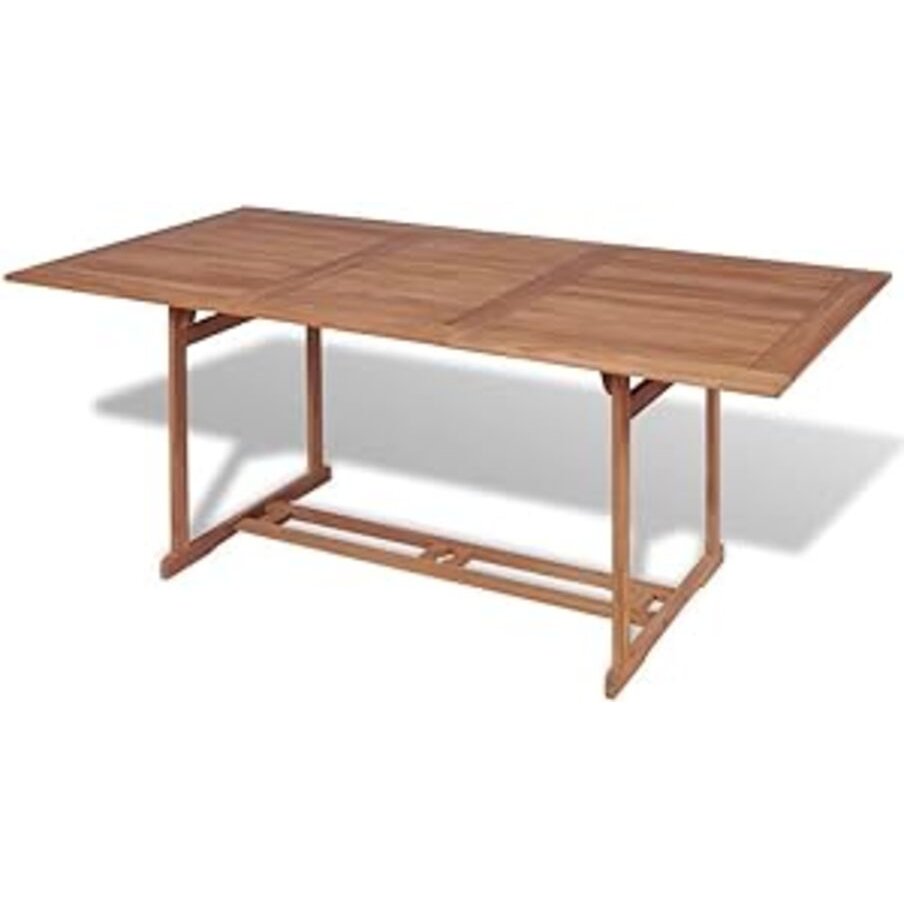 vidaXL Garden Table 70.9"x35.4"x29.5" Solid Teak Wood 3034. Picture 1