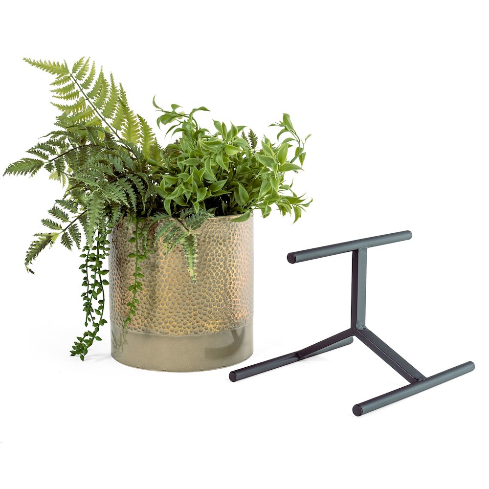 Ambre Metal Table Top Planters, S3. Picture 6