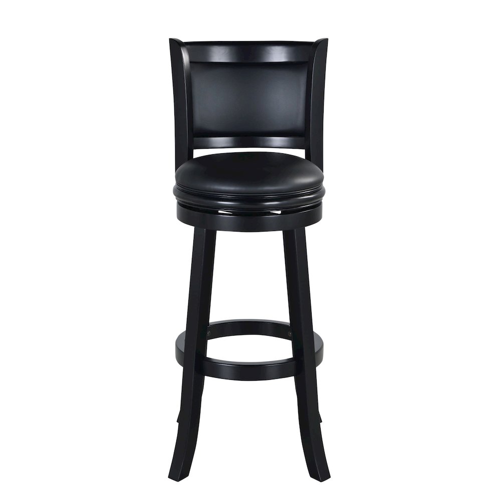 Augusta Swivel Extra Tall Bar Stool - Black. Picture 2