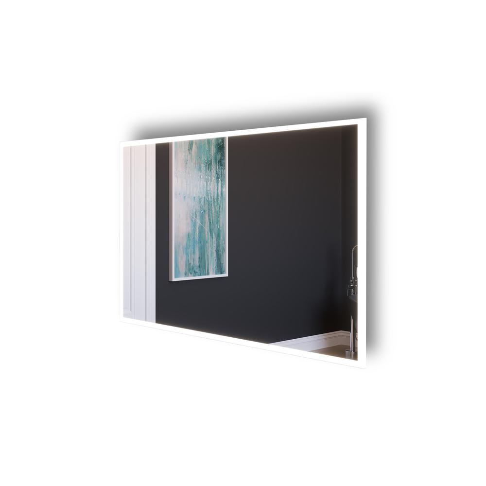 Lisa 48 in. W x 30 in. H Rectangular  Wall-Mount Bathroom Vanity Mirror. Picture 2