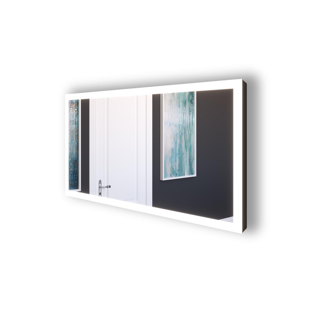 Angelina 60 in. W x 30 in. H Rectangular  Wall-Mount Bathroom Vanity Mirror. Picture 3