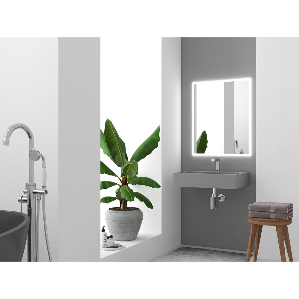 Wall-Mounted  Single Bathroom Sink with Concealed Drain Plate in Gray. Picture 7