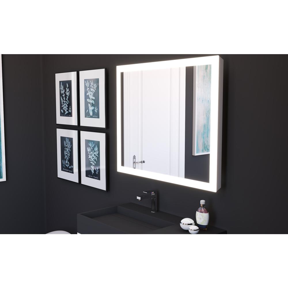 Angelina 36 in. W x 30 in. H Rectangular  Wall-Mount Bathroom Vanity Mirror. Picture 7