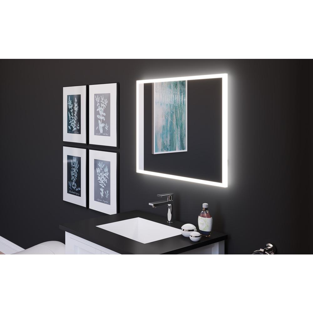 Lisa 24 in. W x 30 in. H Rectangular Wall-Mount Bathroom Vanity Mirror. Picture 6